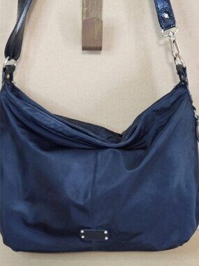 Kate Spade Diaper Bag Black With Black/ White Flower Lining W/Coin Purse